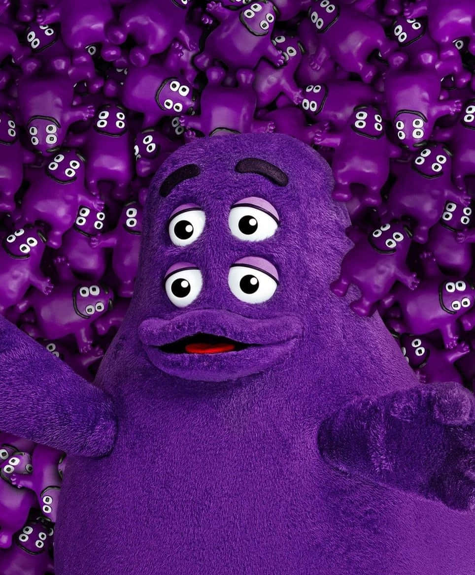 Purple_ Character_ Surrounded_by_ Figures Wallpaper