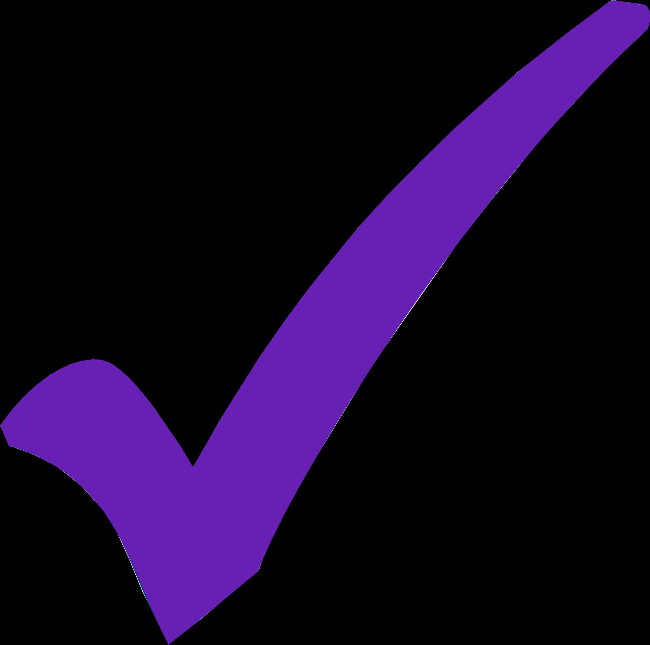 Purple Checkmark Graphic PNG