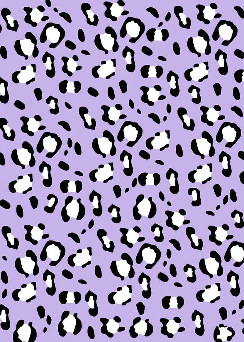 Purple Cheetah Print Pattern Wallpaper