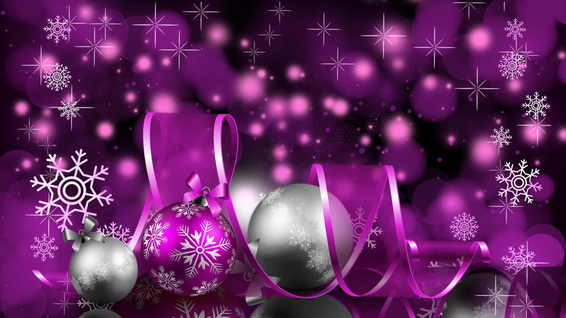 Purple Christmas Wallpaper