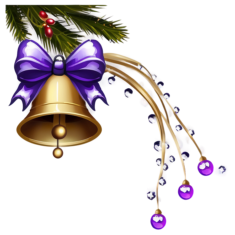 Purple Christmas Bells Png 63 PNG