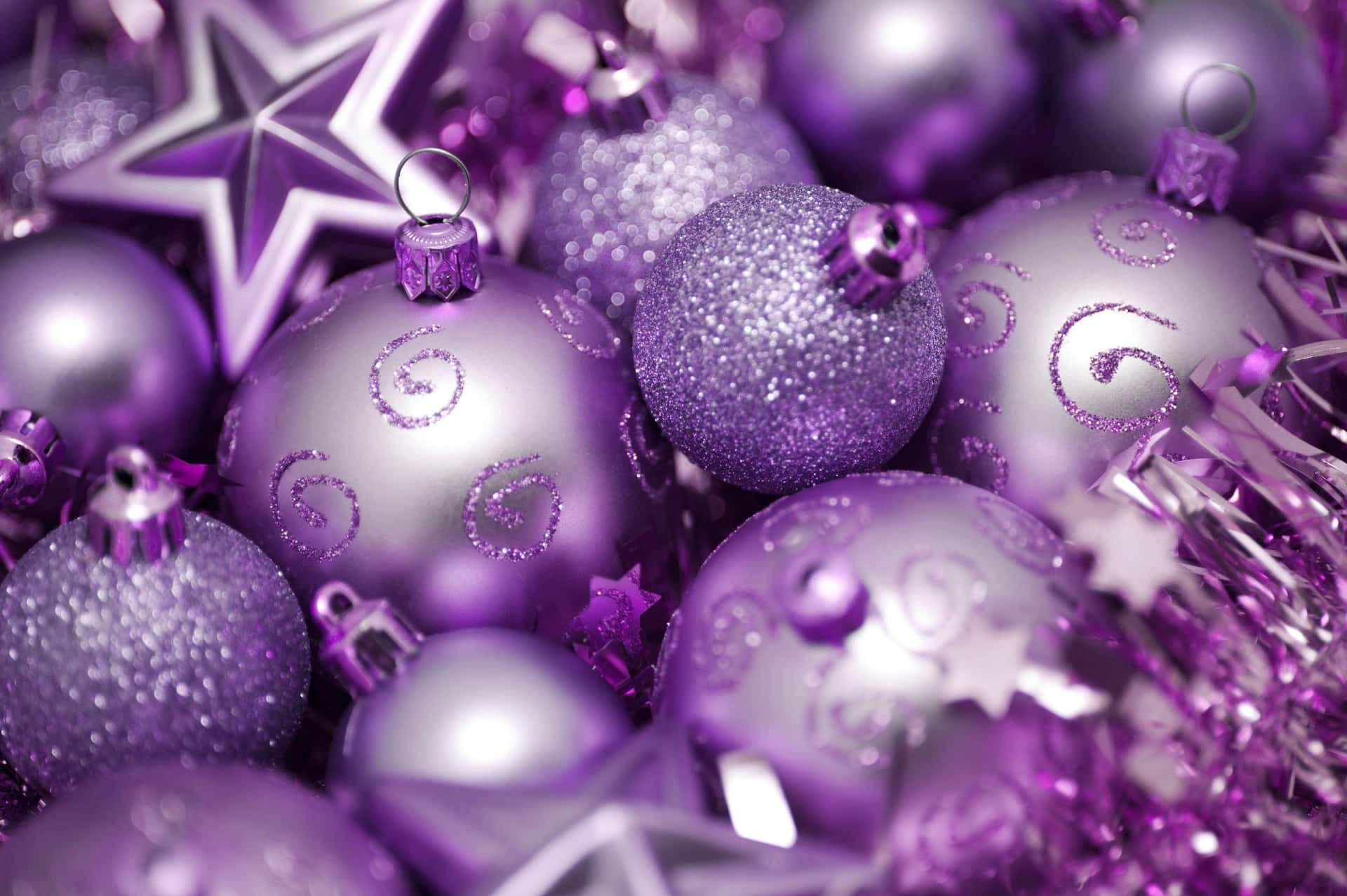 Purple Christmas Wallpaper