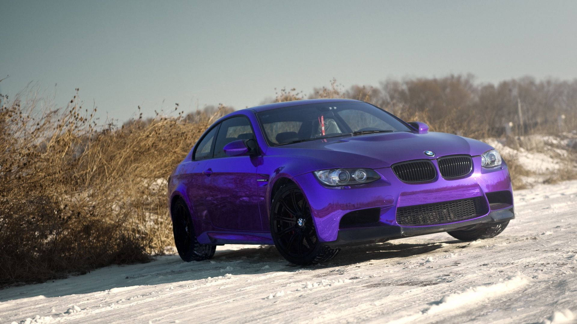 Purple Chrome Luxury Car Picture