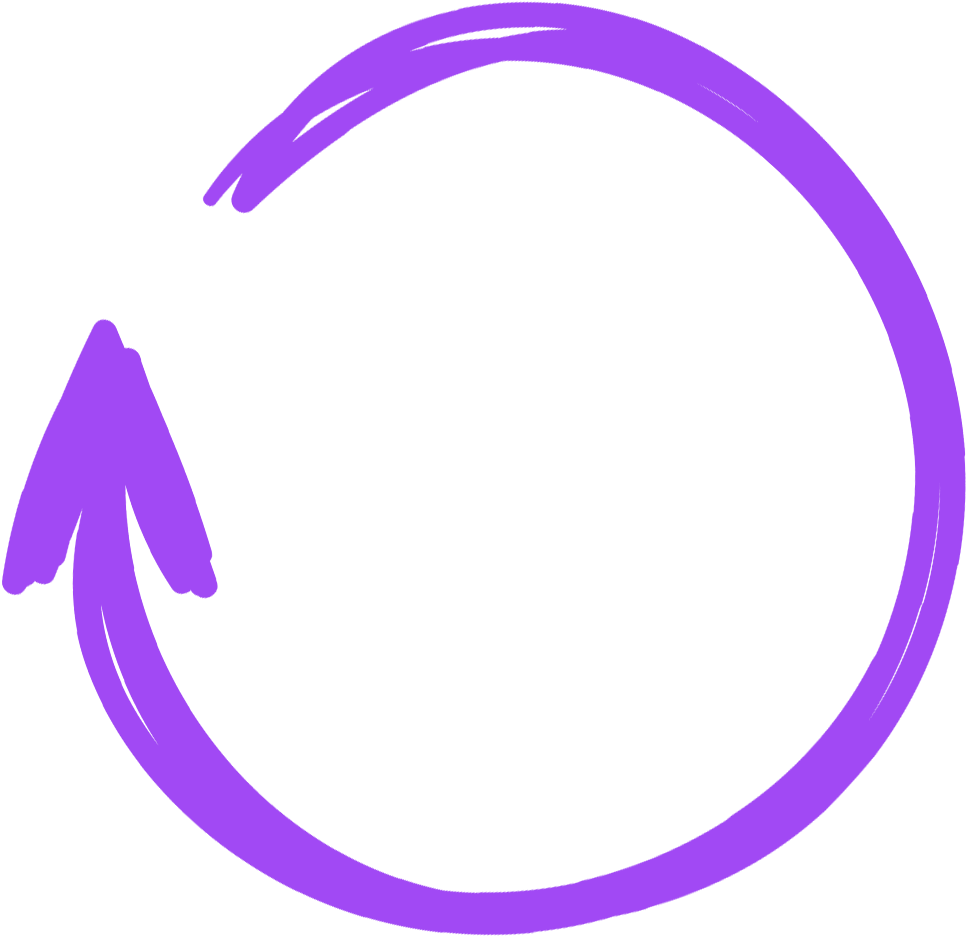 Purple Circle Arrow Graphic PNG