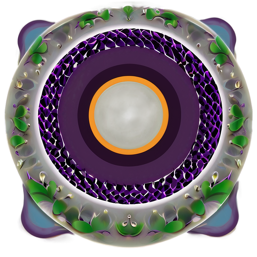 Purple Circle Pattern Png 06202024 PNG