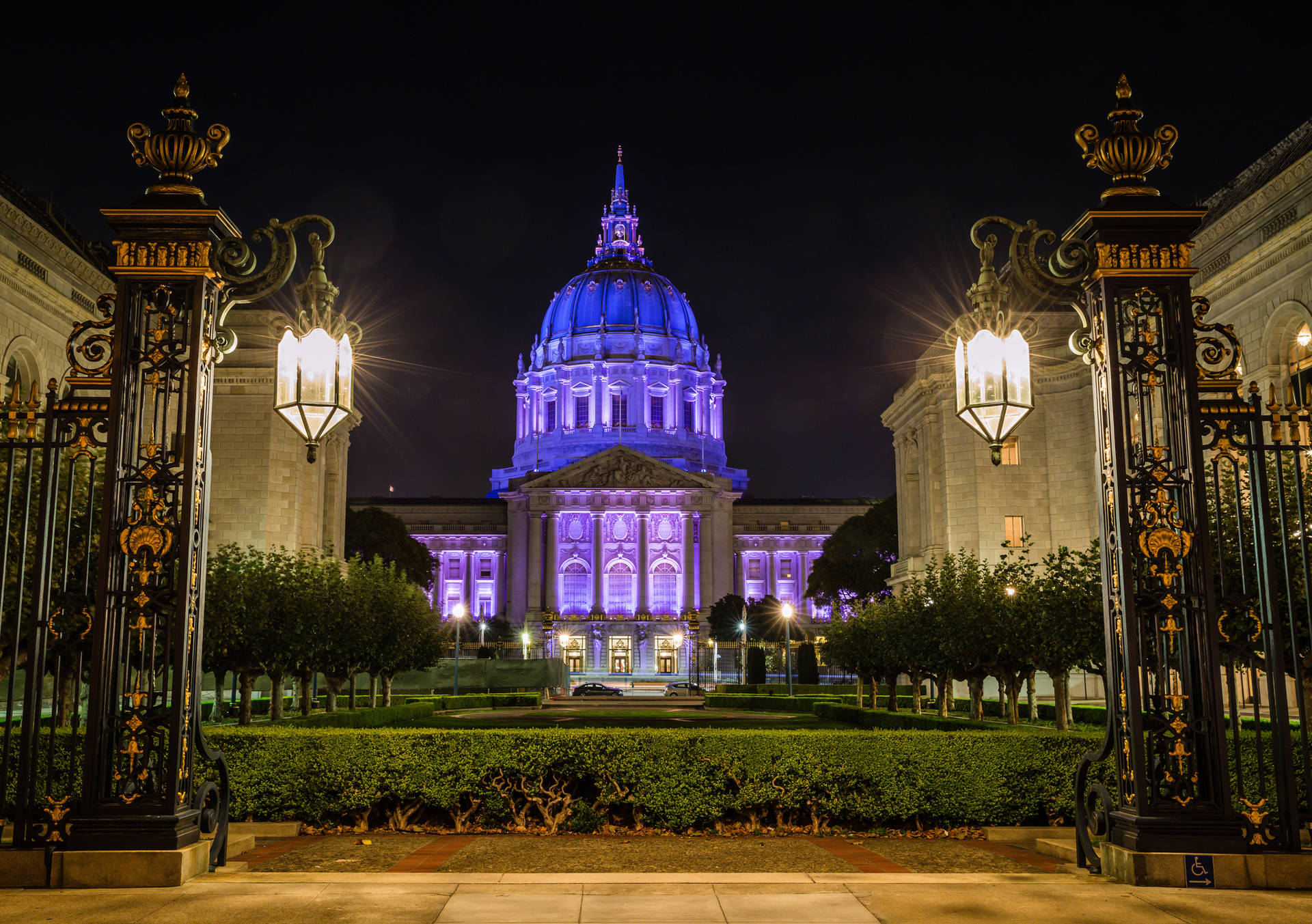 Purple City Hall San Francisco Photography Background