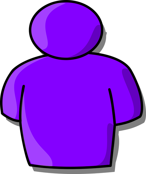 Purple Clipart Person Icon PNG