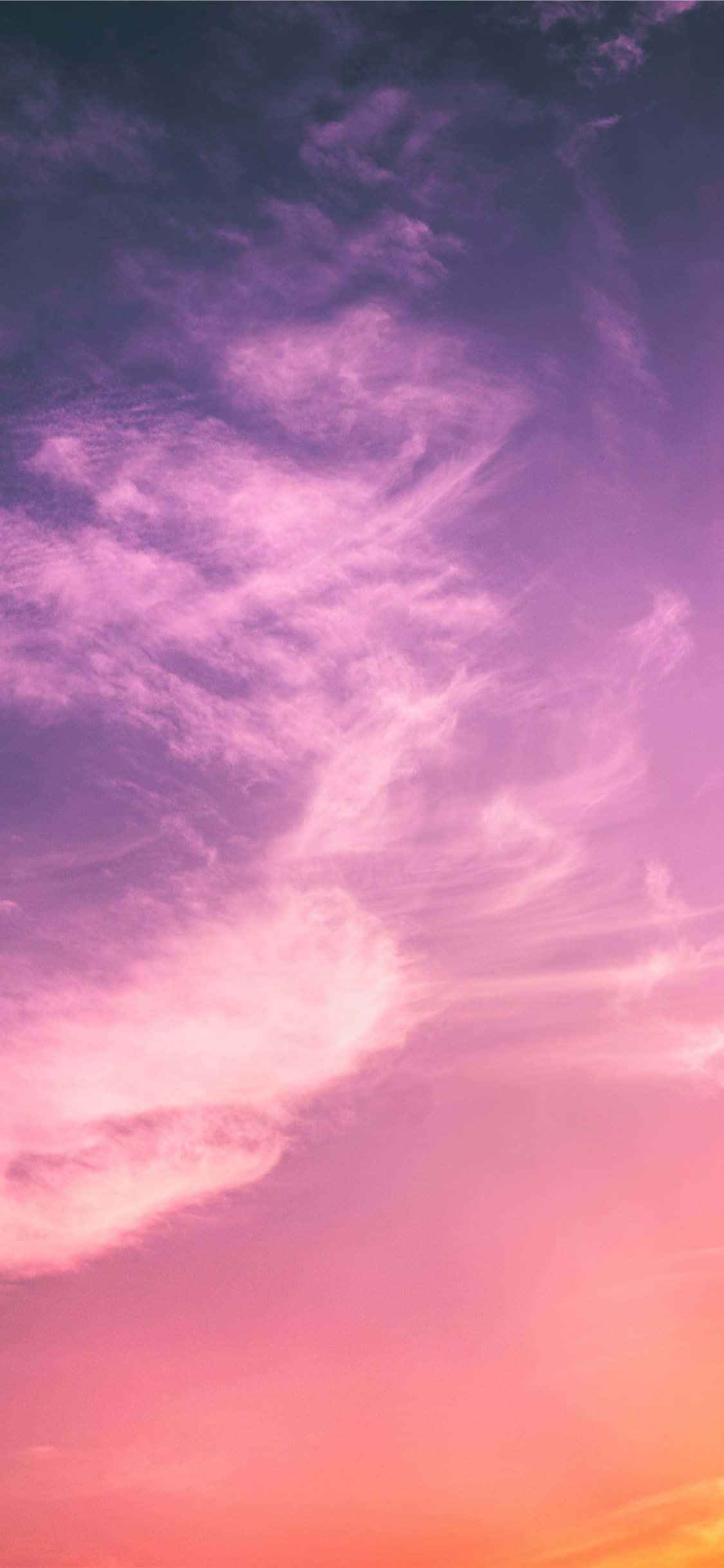 Majestic Purple Clouds Background