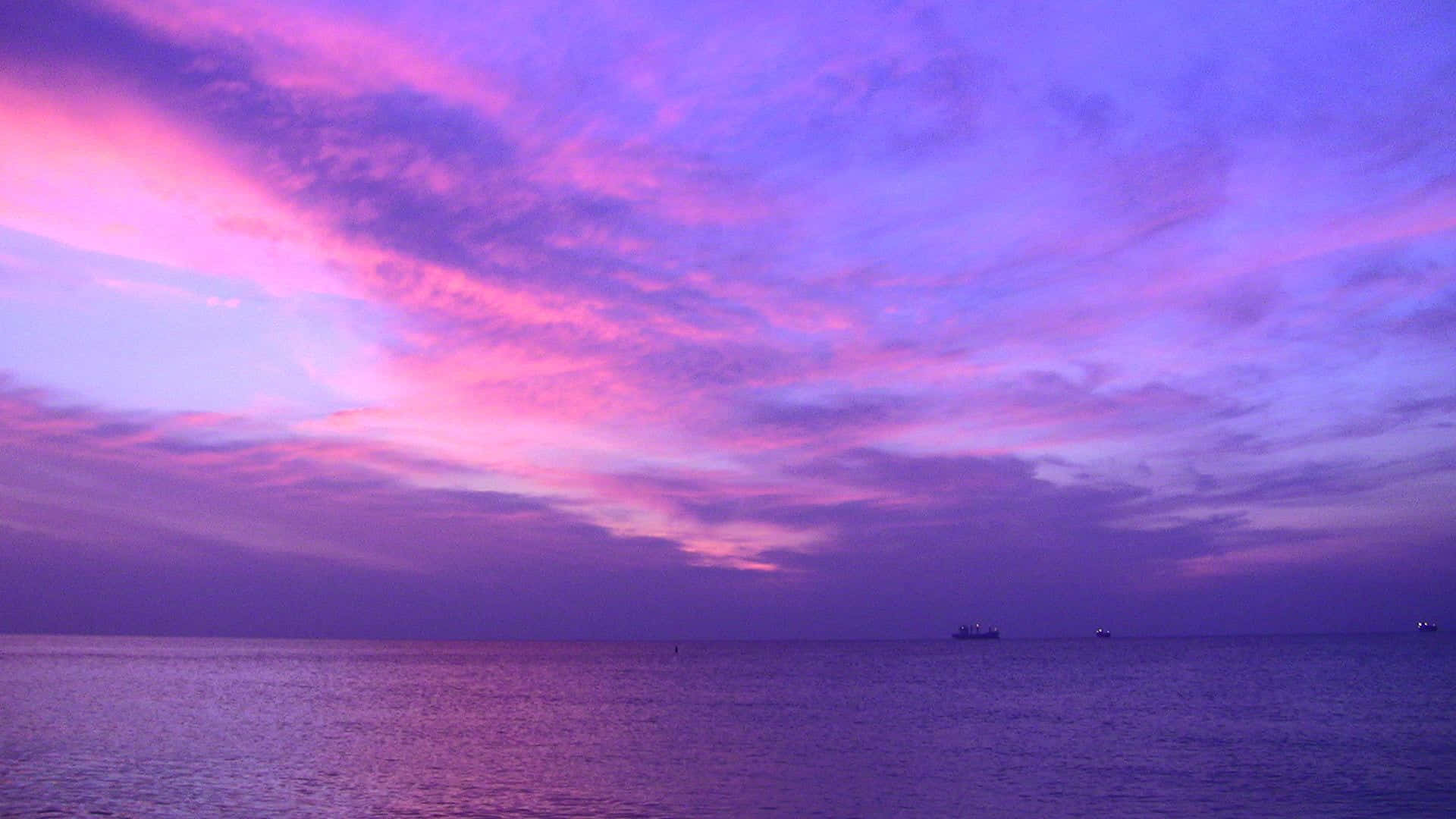 Dreamy Purple Clouds Background