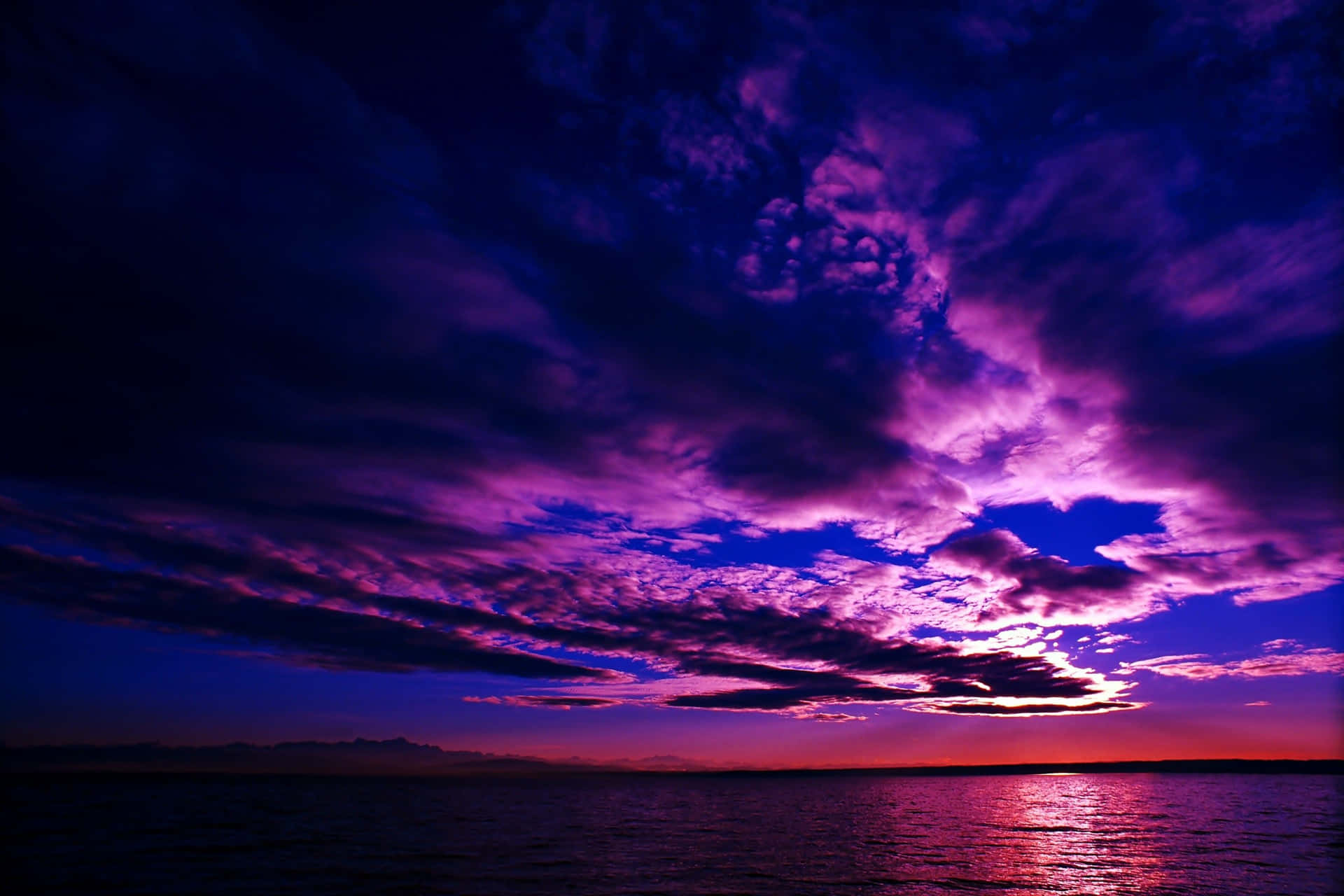 "Soothing Purple Clouds Background"