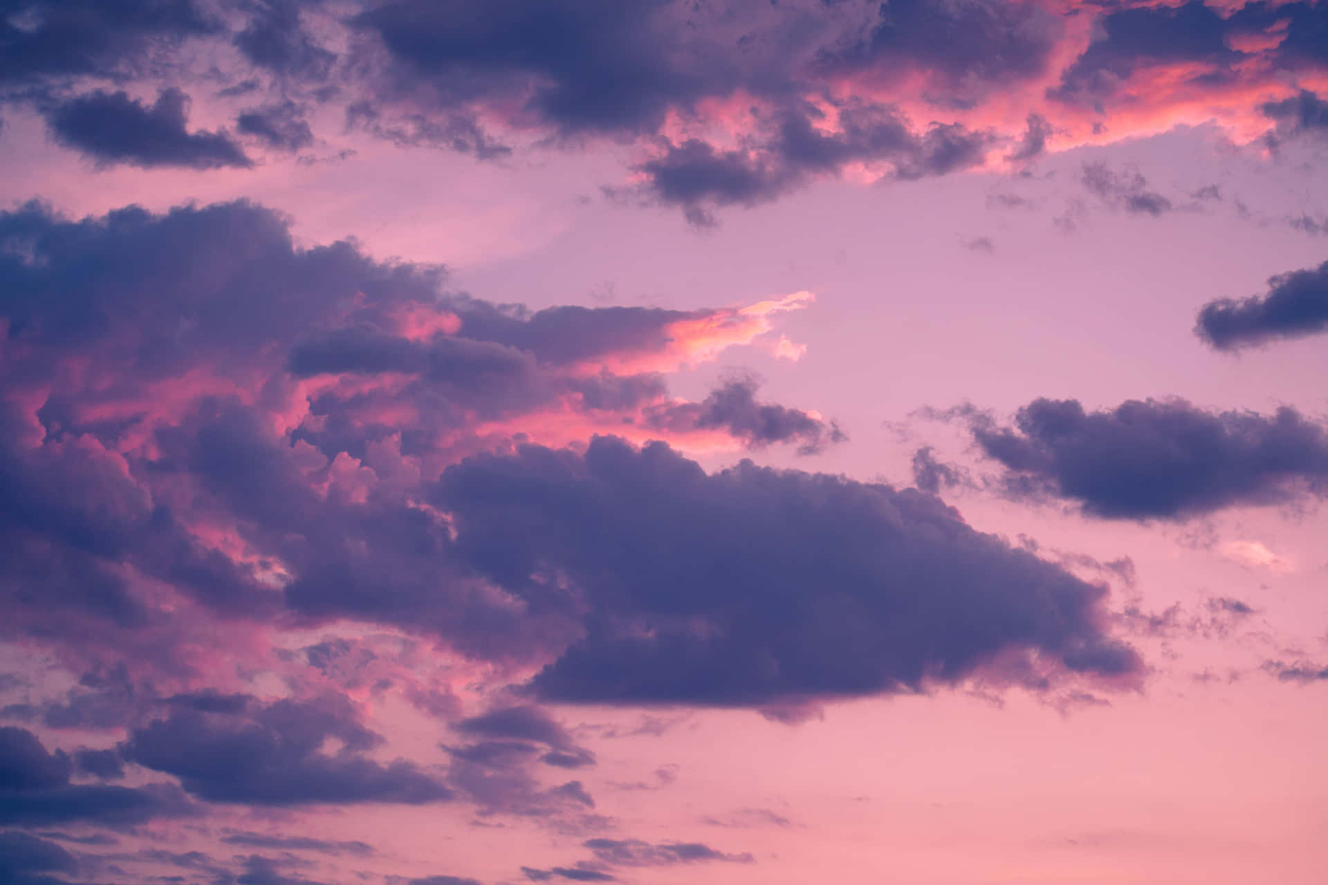 Beautiful Purple Clouds Background