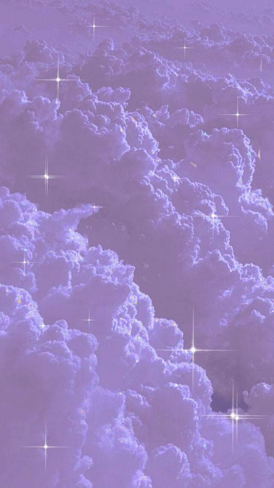 Wave Of Purple Clouds Wallpaper