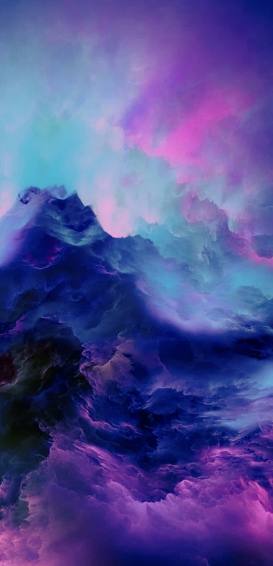 Nubespúrpuras Coloridas En 4k Para Teléfono Fondo de pantalla