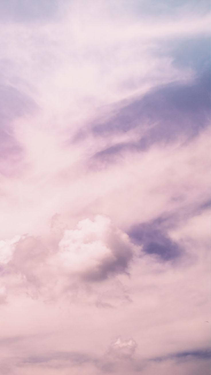 Hazy Purple Clouds Wallpaper