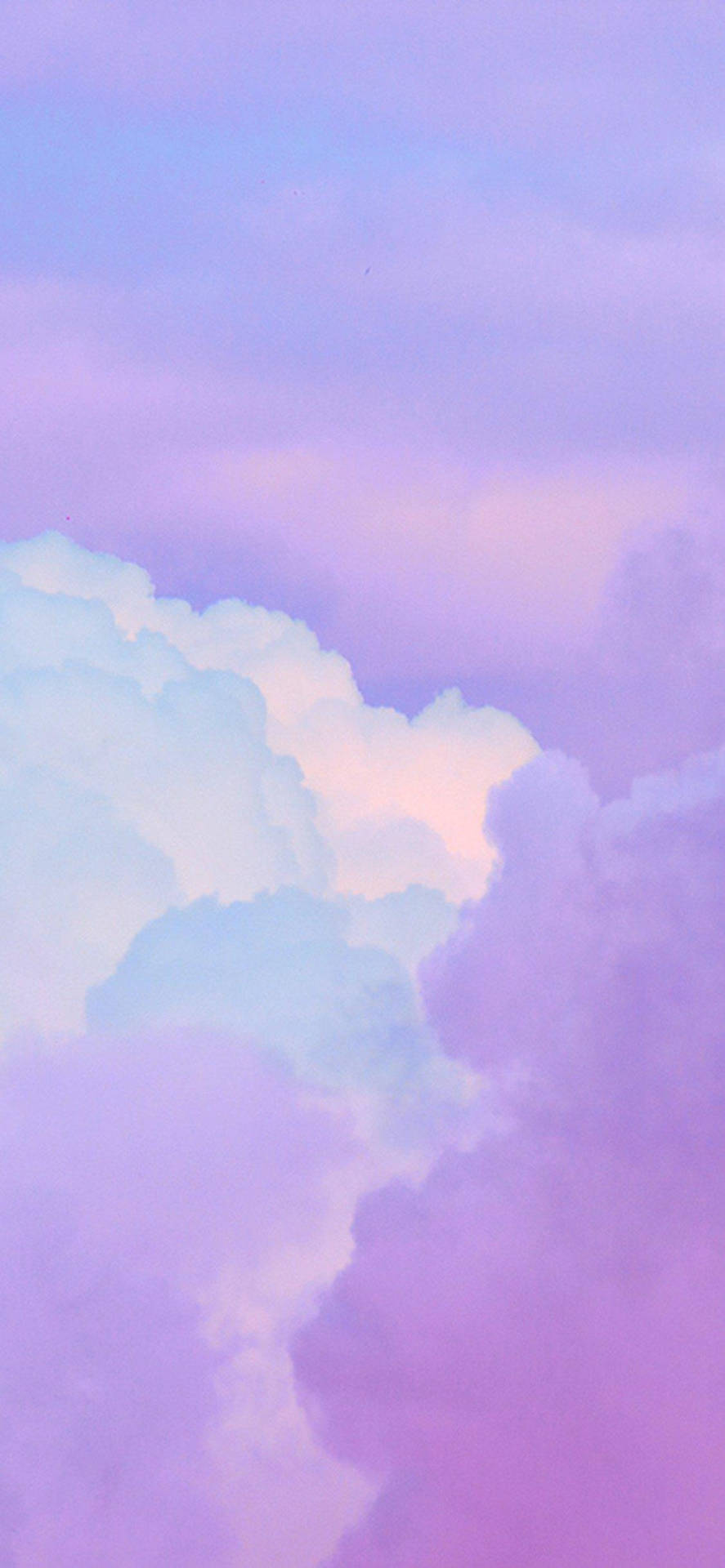 A mesmerising mix of purple hues in the sky Wallpaper