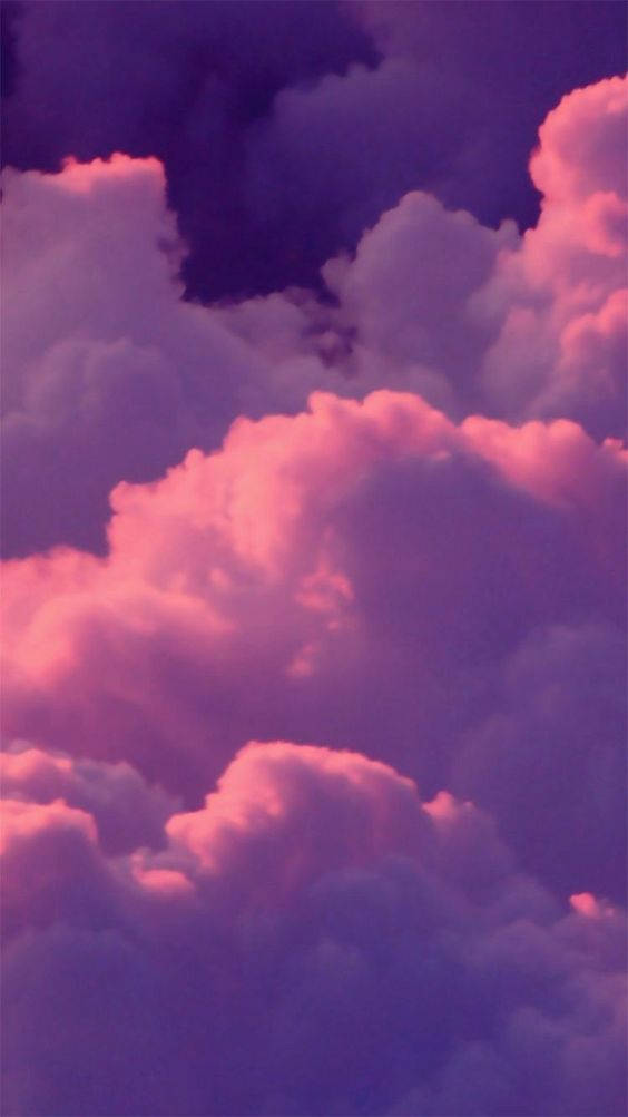 Comforting Purple Clouds Wallpaper