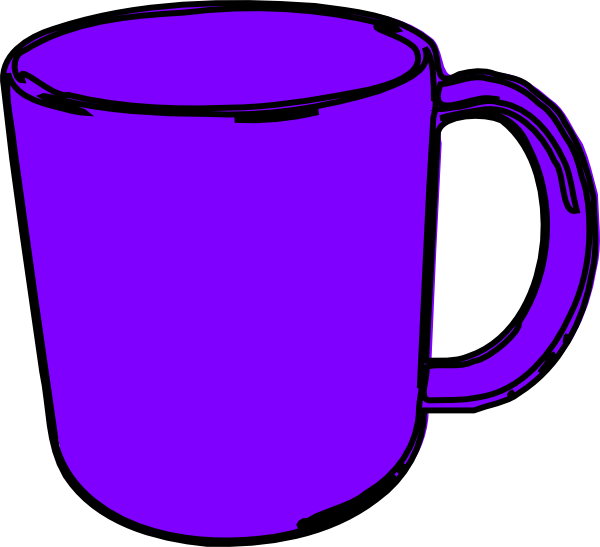 Purple Coffee Mug Clipart PNG