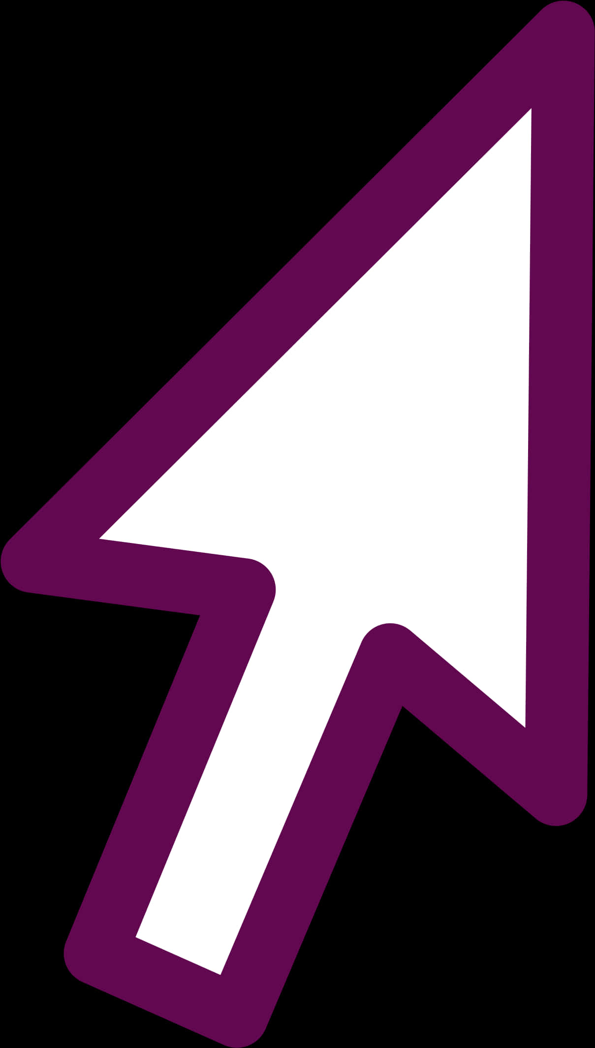 Purple Computer Cursor Icon PNG