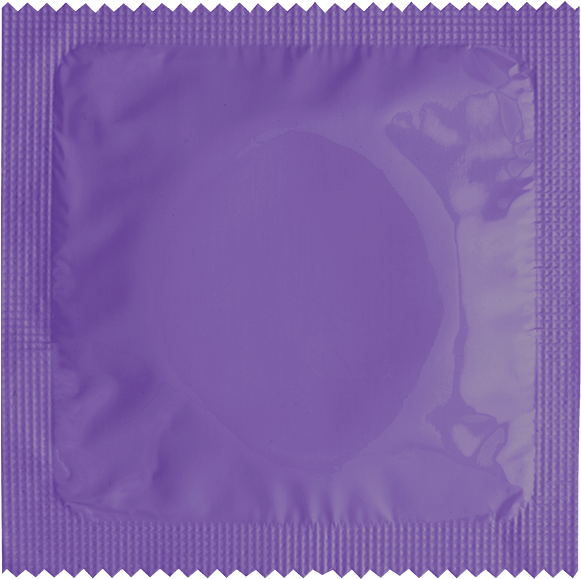 Purple Condom Package Texture PNG