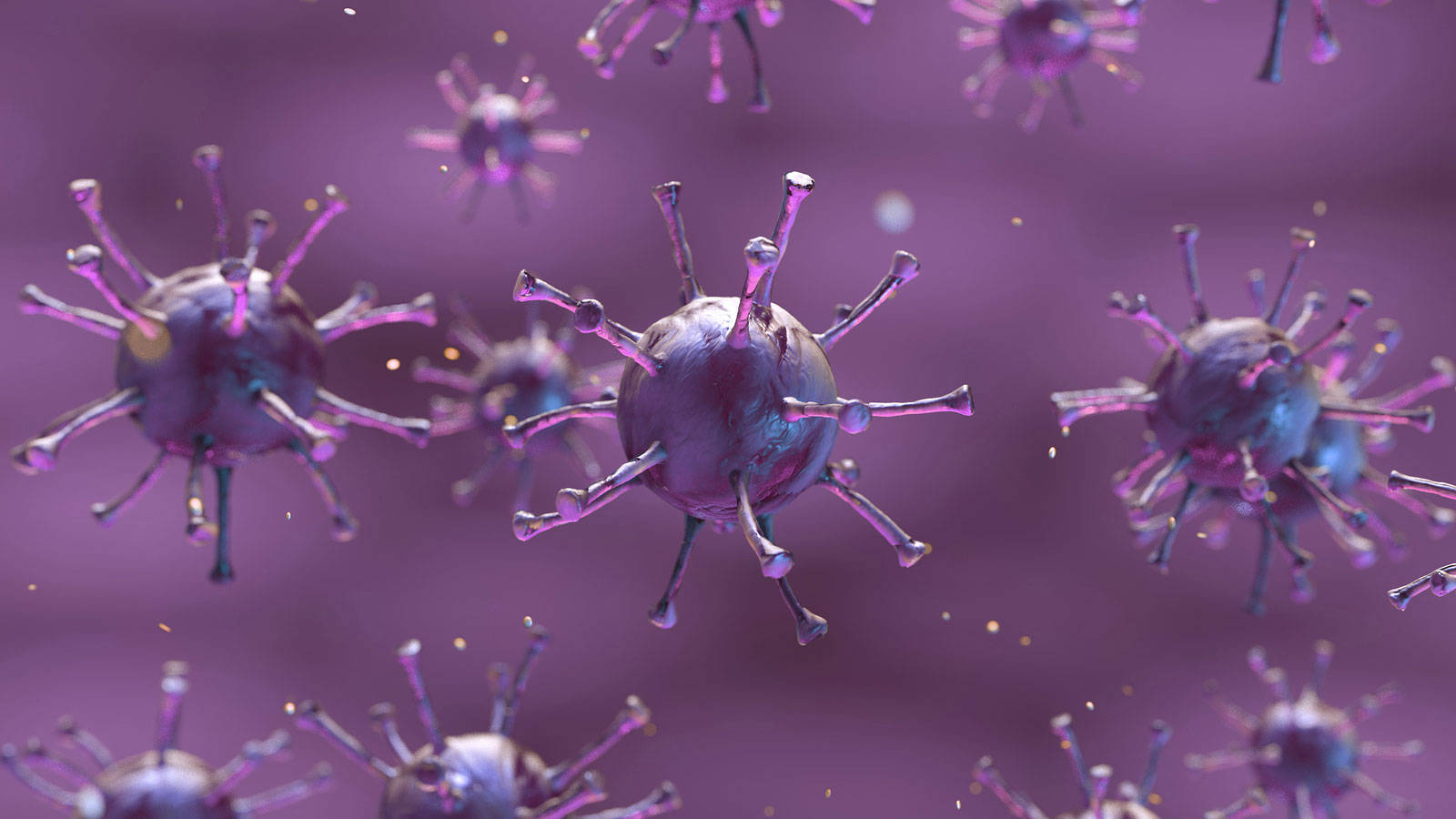 Purple Coronavirus Model Background