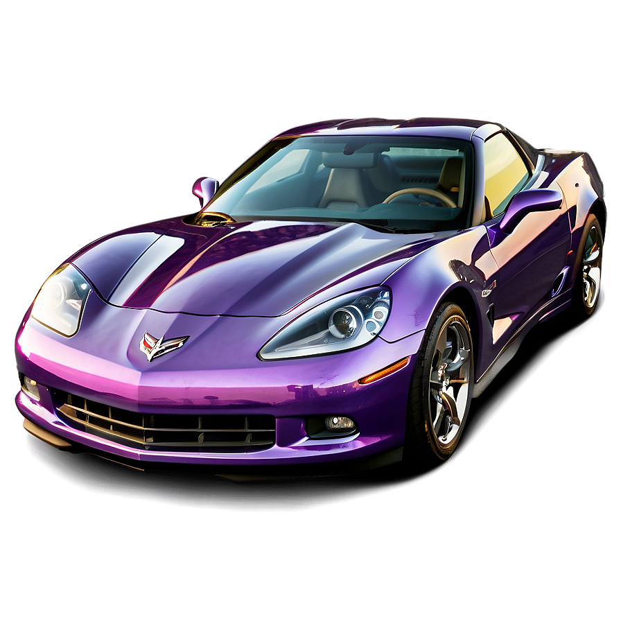 Purple Corvette Png Kow PNG