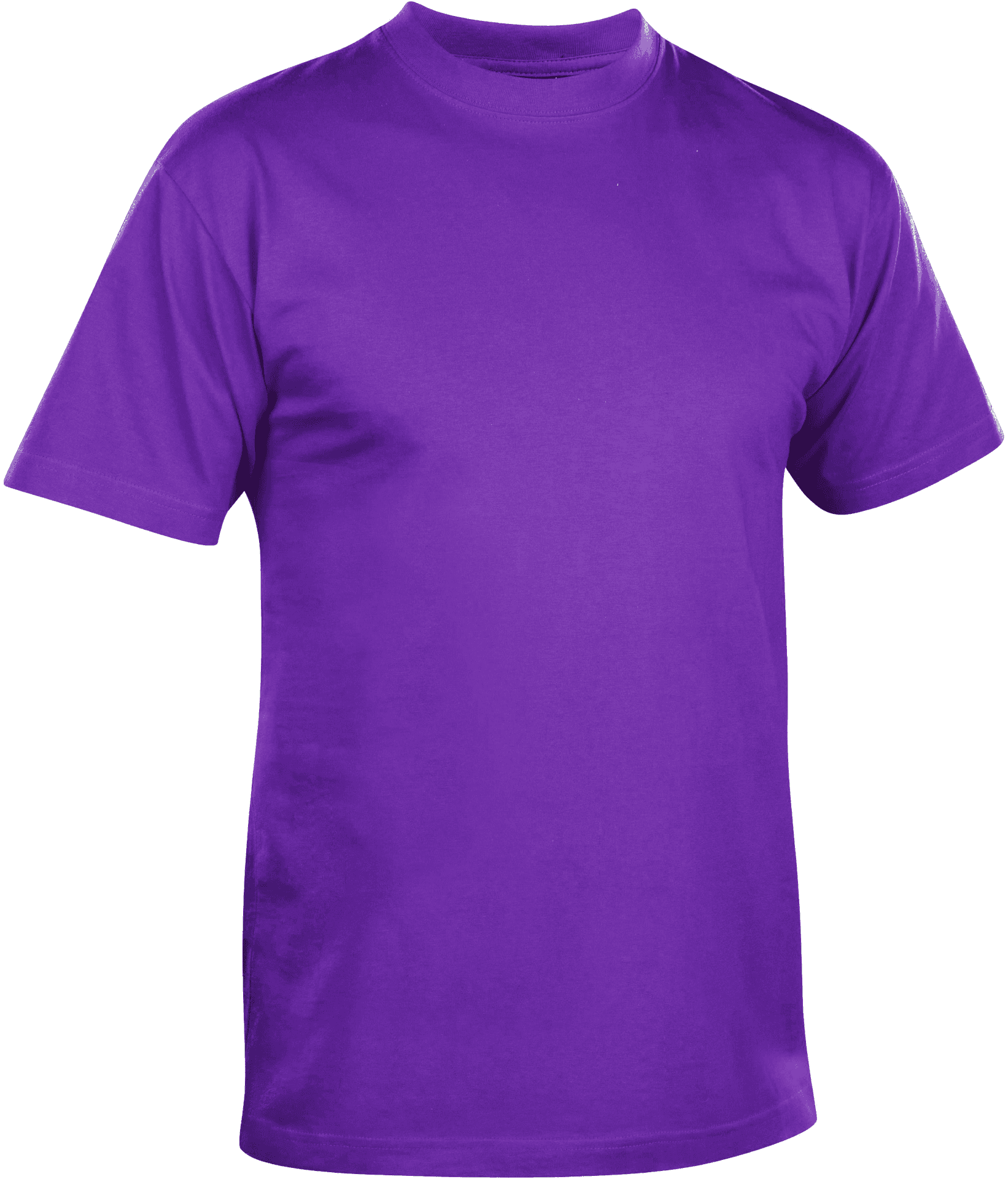 Purple Crew Neck T Shirt Mockup PNG