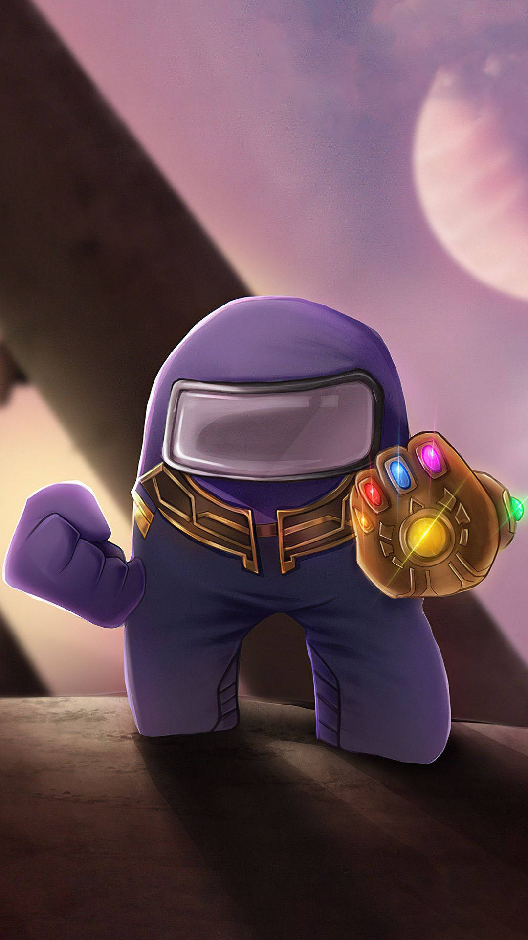 Purple Crewmate Thanos Among Us Iphone