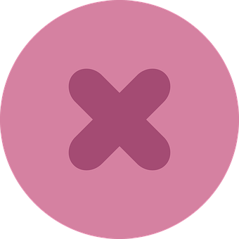 Purple Cross Icon PNG
