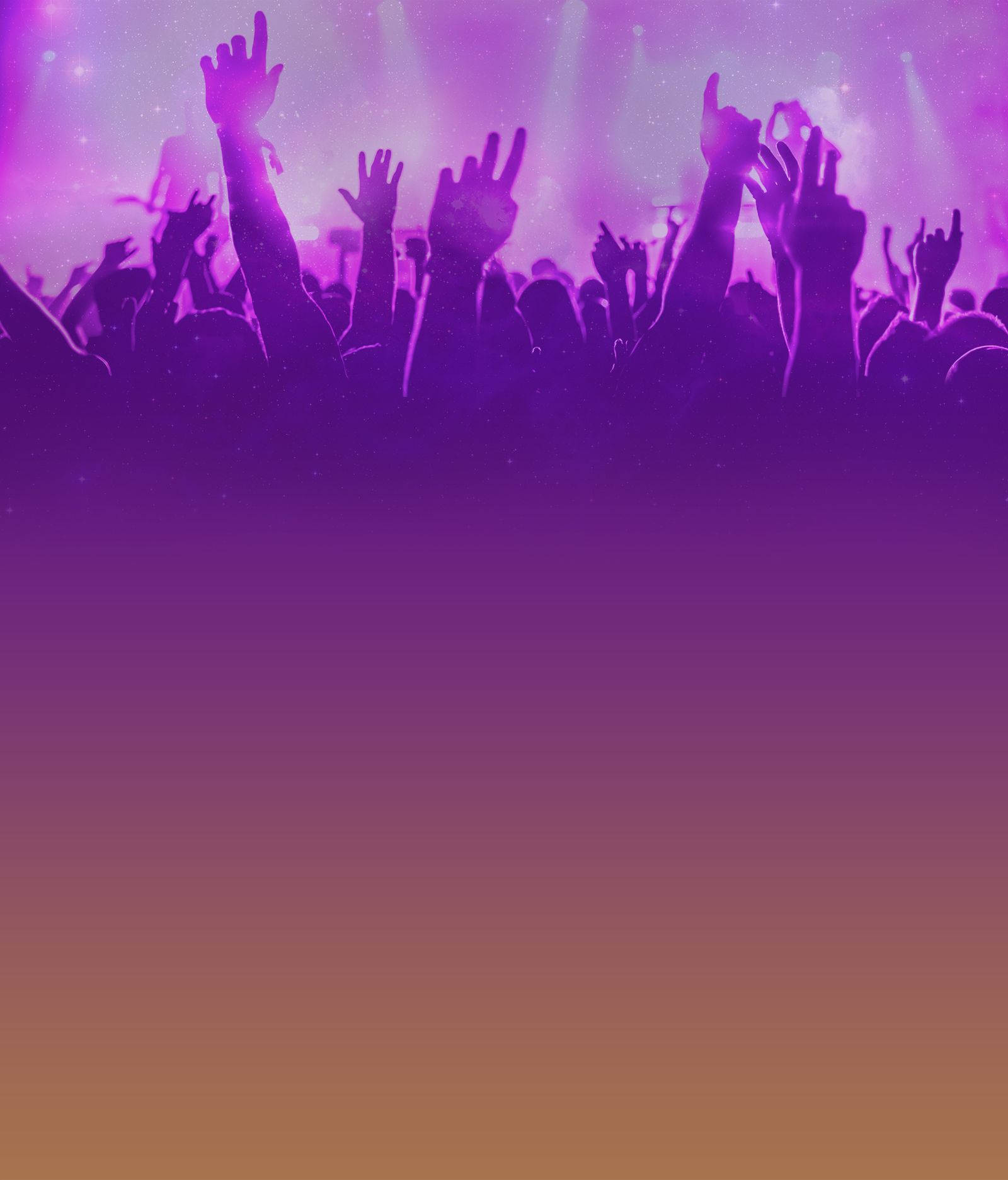Purple Crowd Poster Design