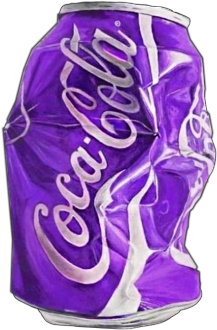 Download Purple Crushed Coca Cola Can | Wallpapers.com