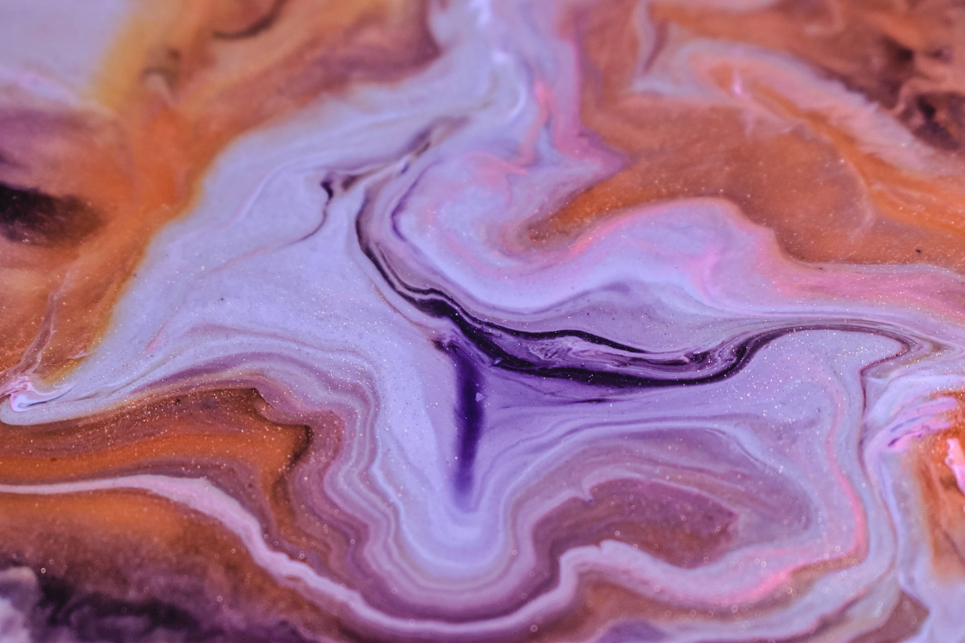 Purple Crystal Abstract Liquid Wallpaper