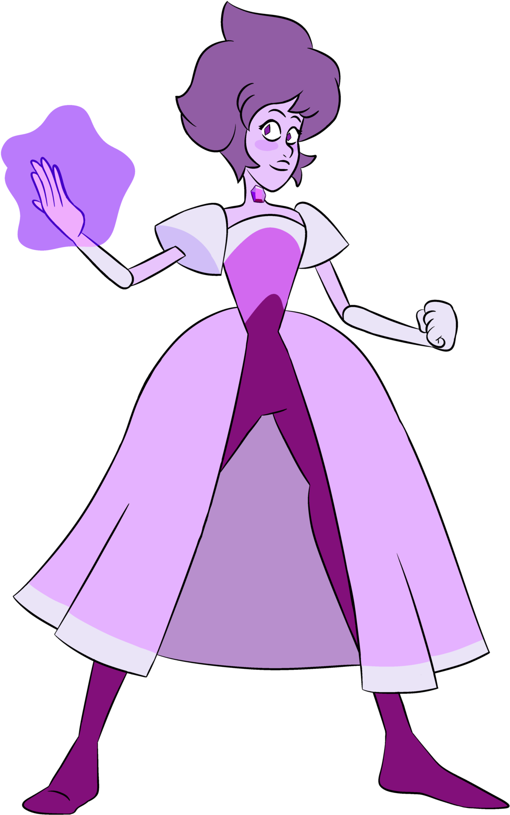 Download Purple Crystal Gem Cartoon Character 