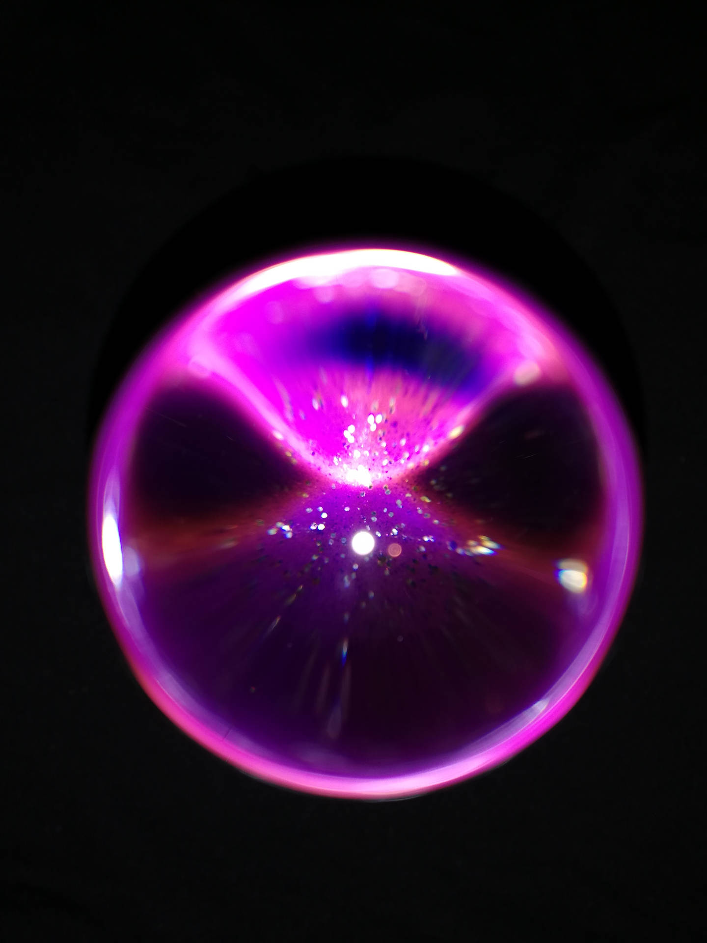 Purple Crystal Orb Phone Wallpaper