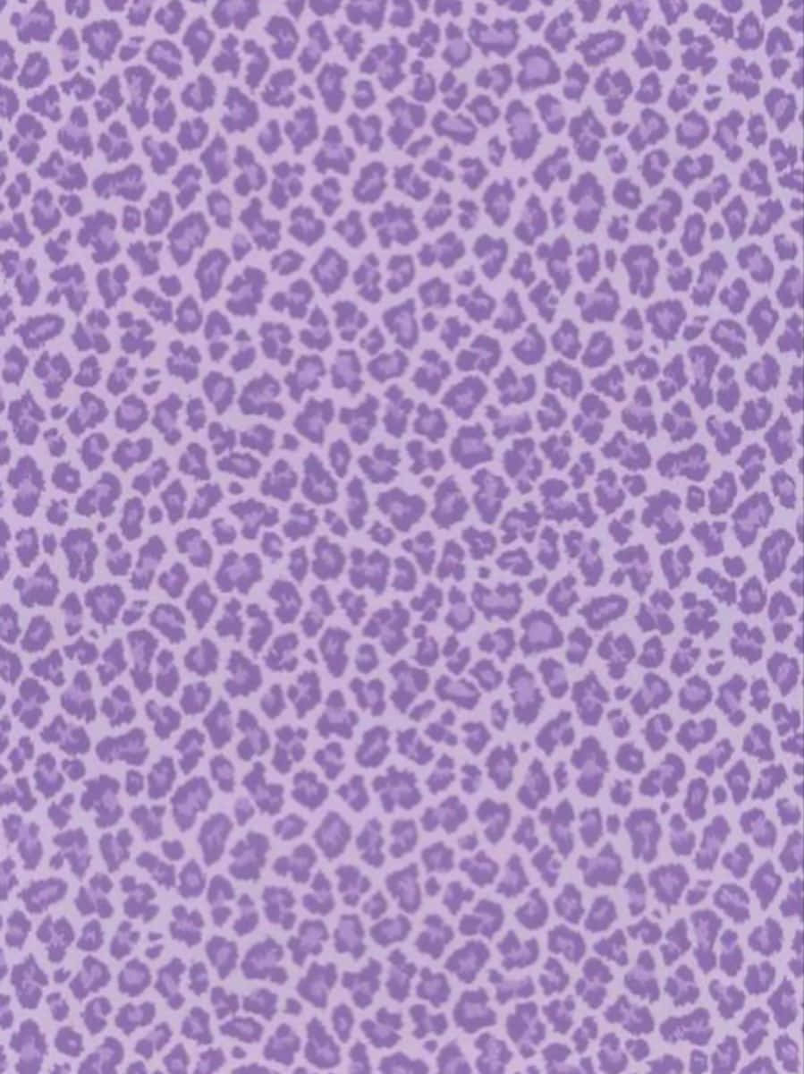 Patrónde Estampado De Leopardo Lindo De Color Púrpura. Fondo de pantalla