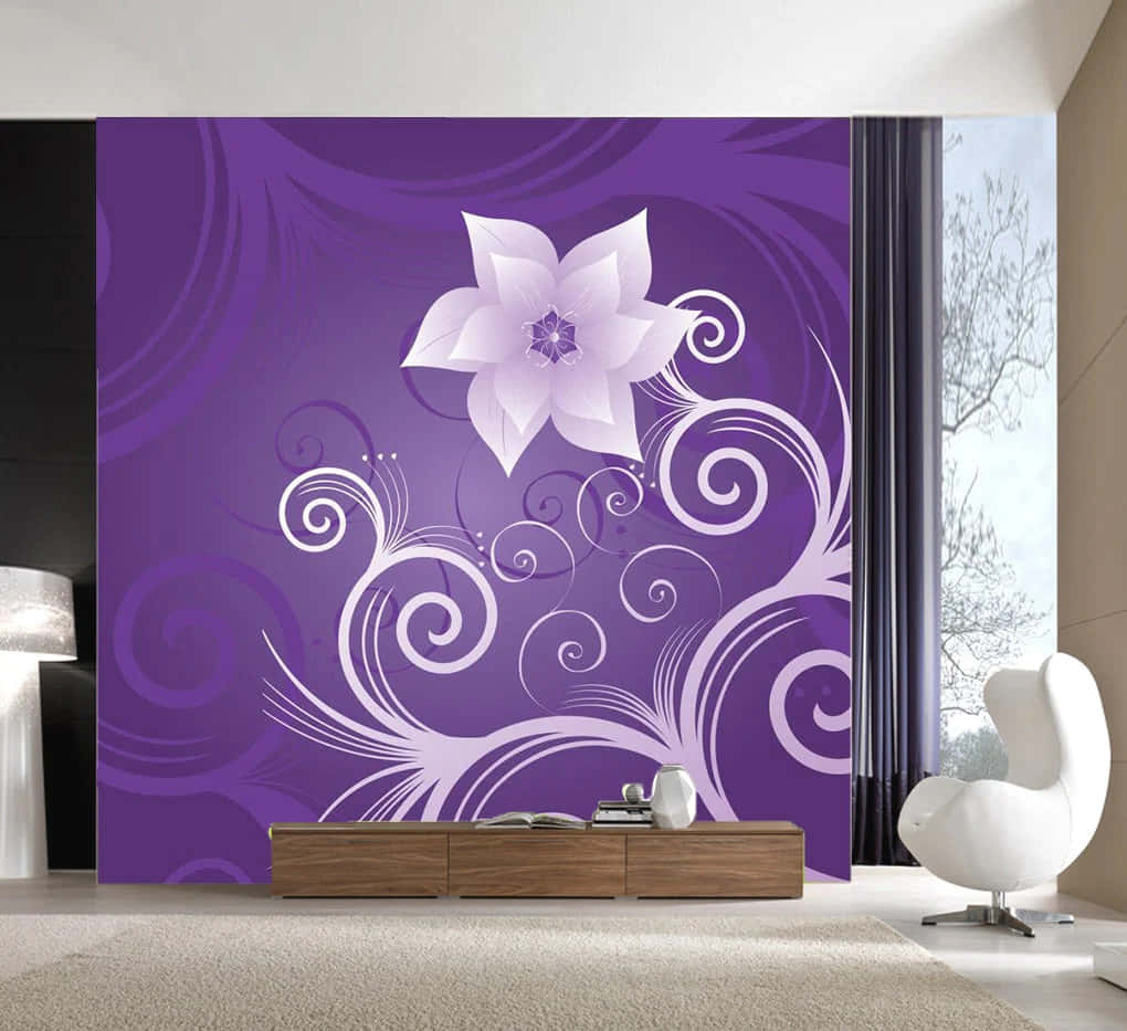 Add a Touch of Purple to Your Home Wallpaper