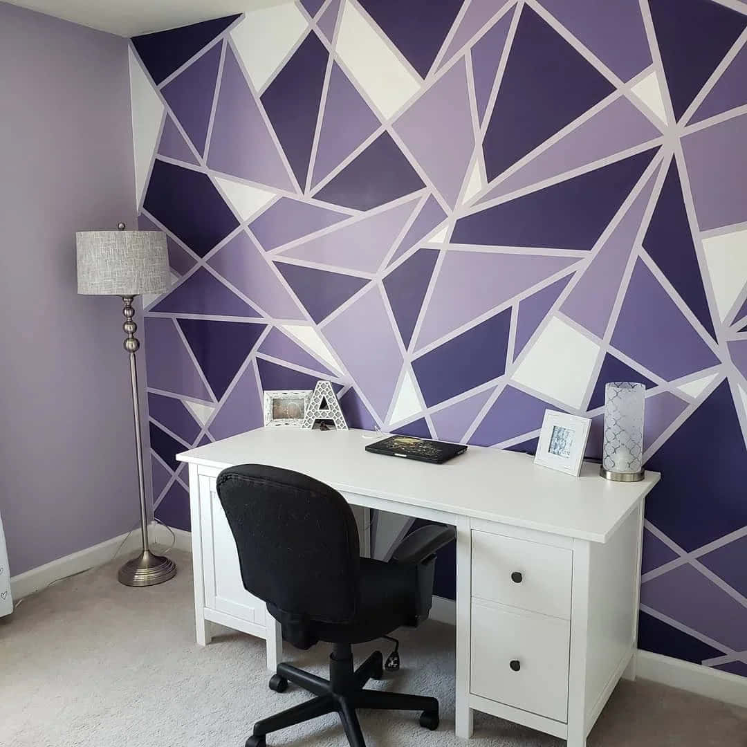 Add a touch of class to your home with modern Purple Decor Wallpaper