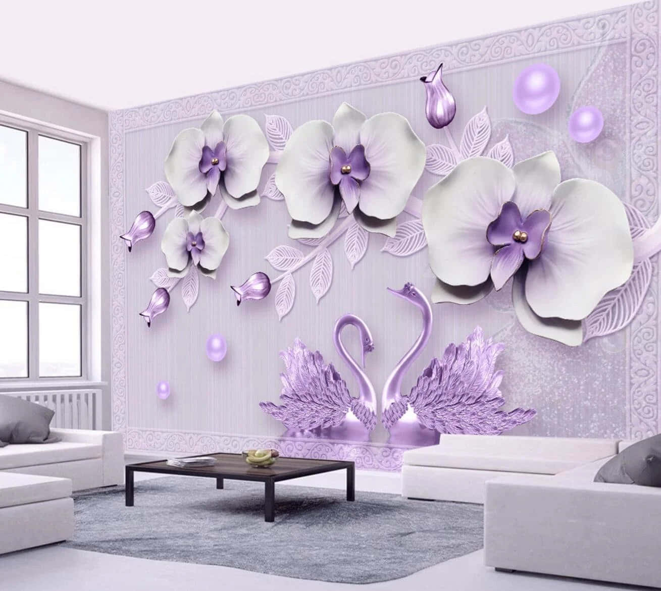 Create Your Dream Style with Purple Decor Wallpaper
