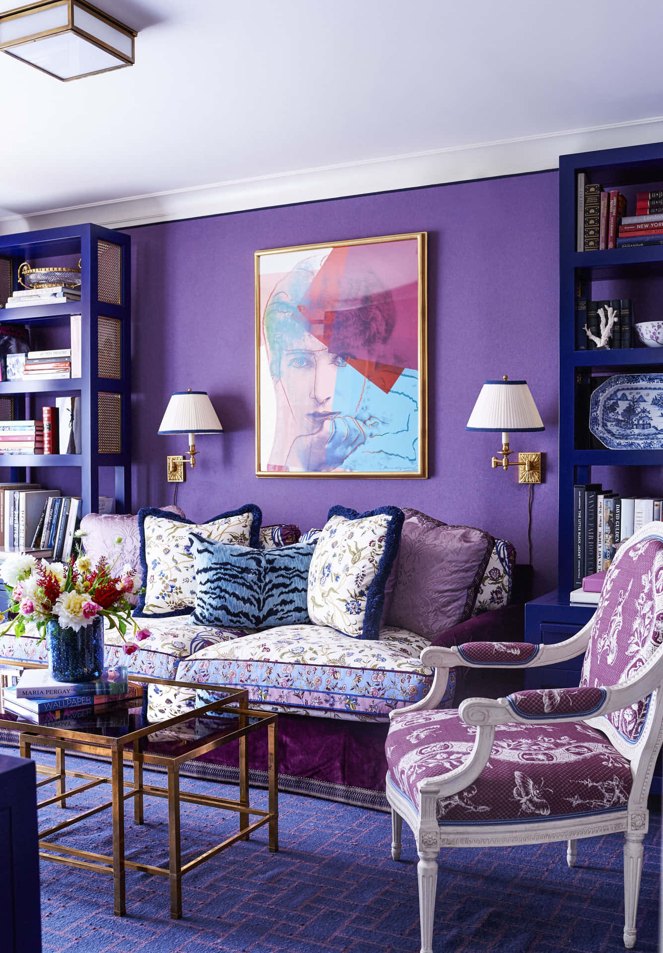 Decoraciónlujosa En Color Púrpura Para Cualquier Habitación Fondo de pantalla