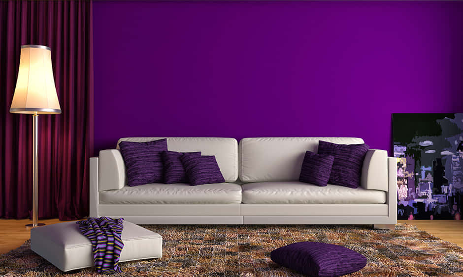 Brighten your space with a bold Purple Decor! Wallpaper