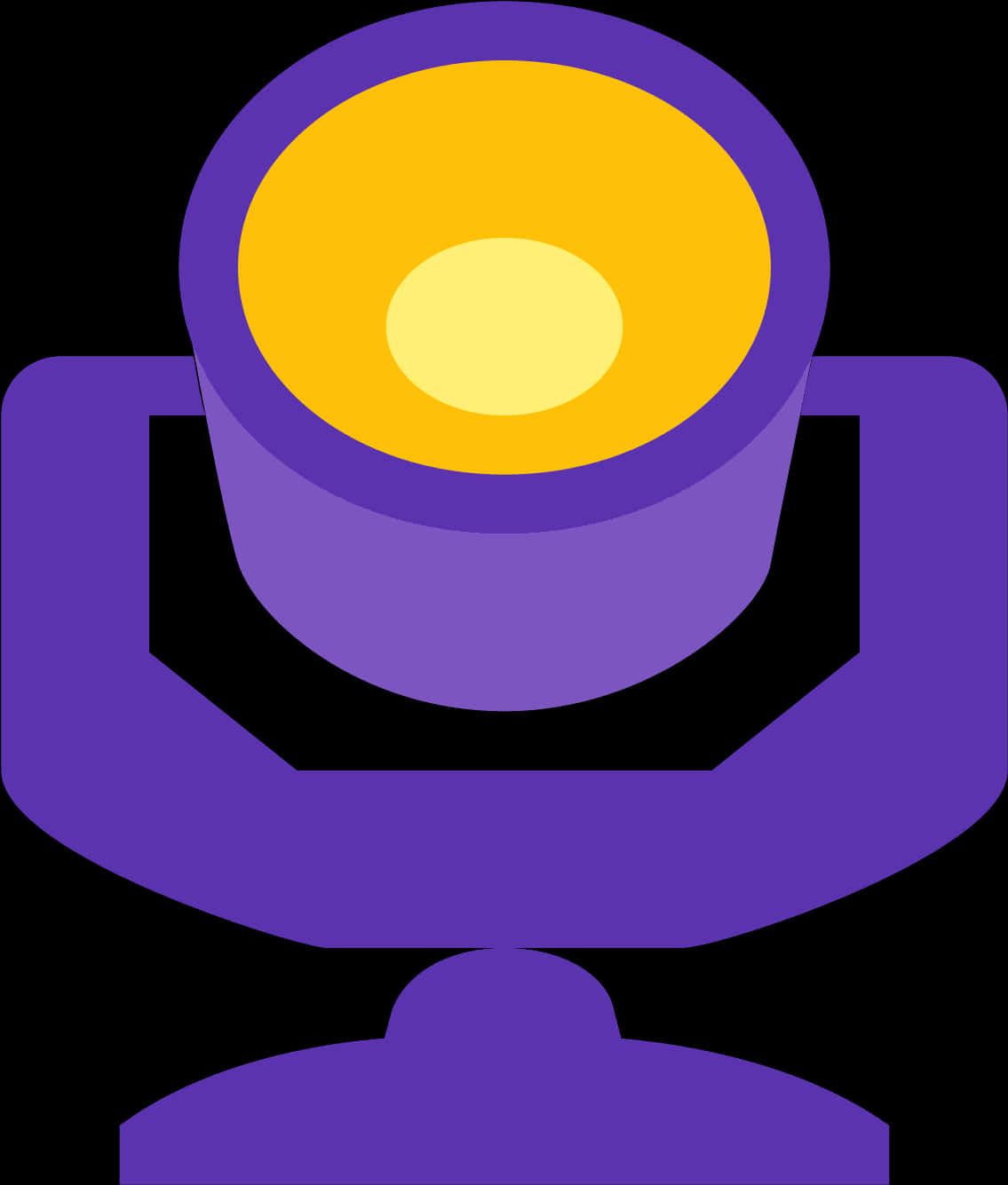 Purple Desk Lamp Illustration PNG