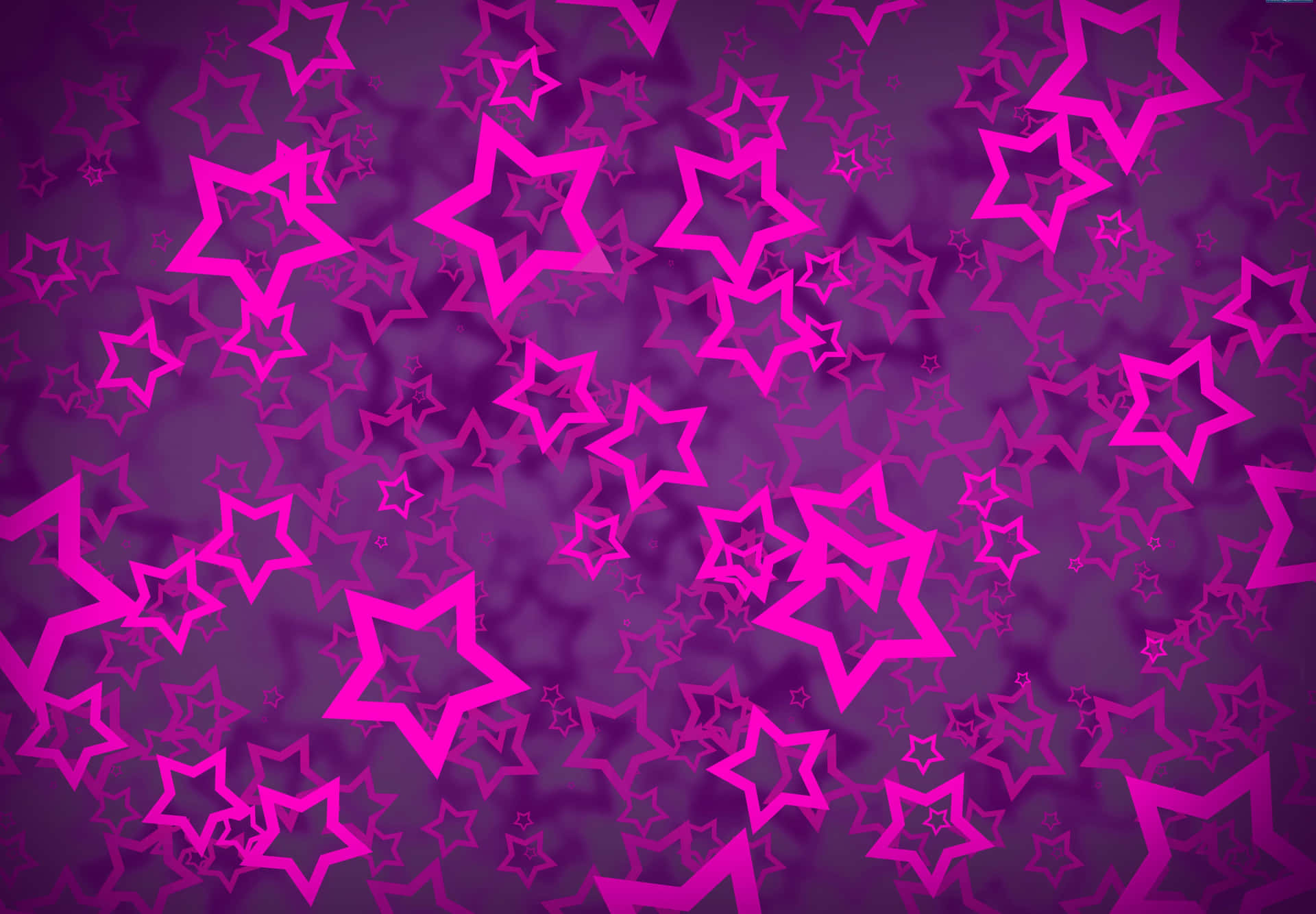 Purple Stars On A Purple Background Wallpaper