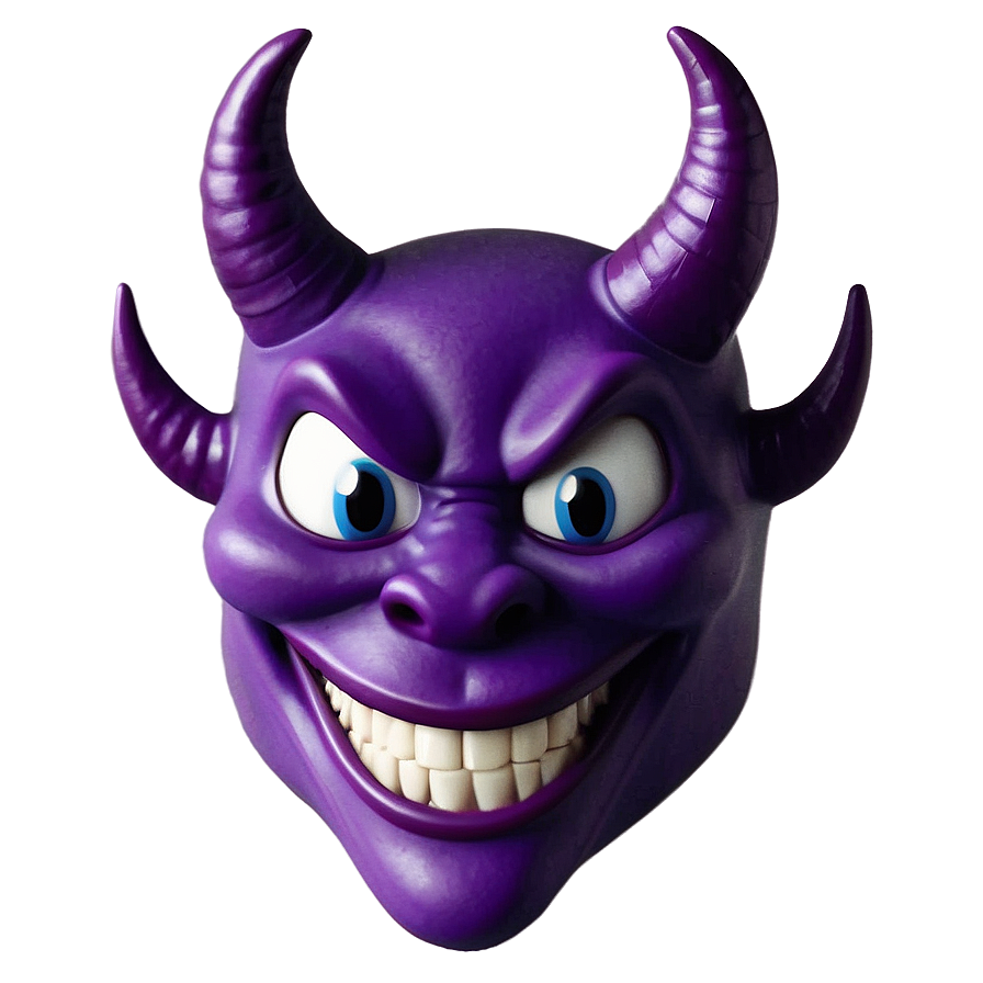 Download Purple Devil Emoji Png Mjt36 | Wallpapers.com