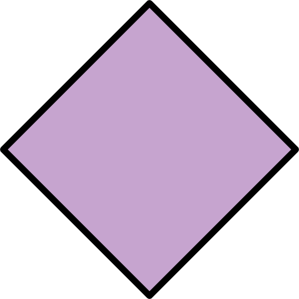 Purple Diamond Shapeon Teal Background PNG