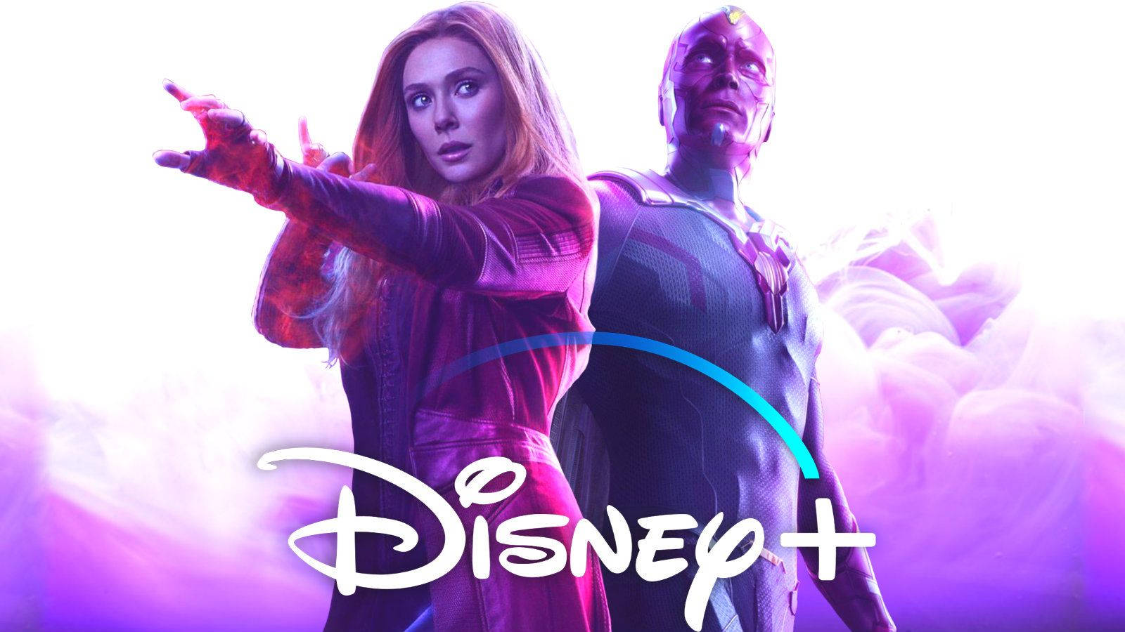 Superheroes Wanda and Vision on the Verge of a New Reality Wallpaper