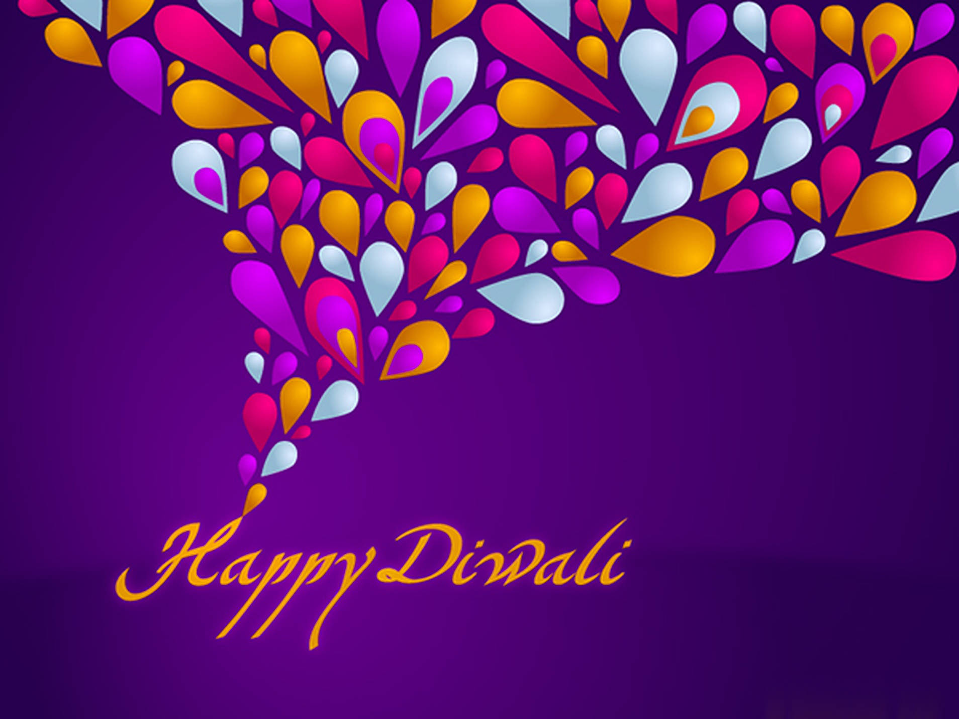 Purple Diwali Kaleidoscope Background