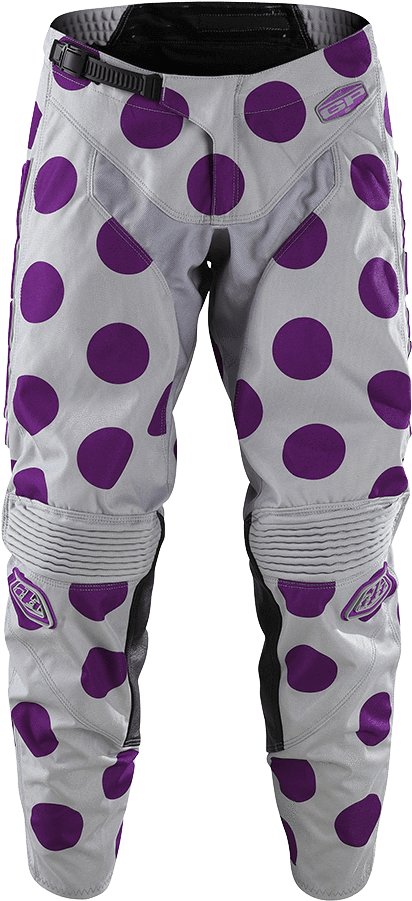 Purple Dot Motocross Pants PNG