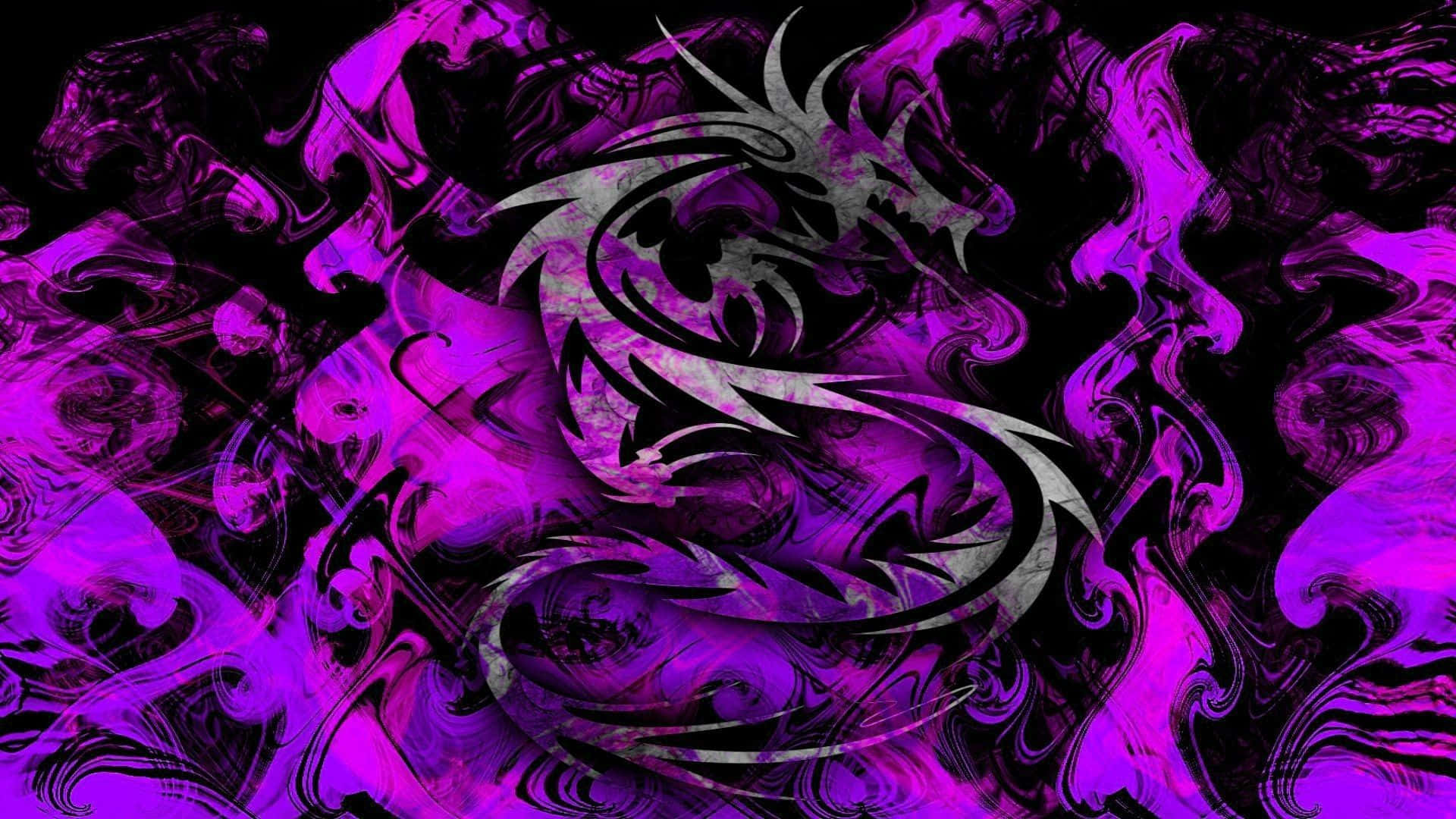Purple Dragon Sign Wallpaper