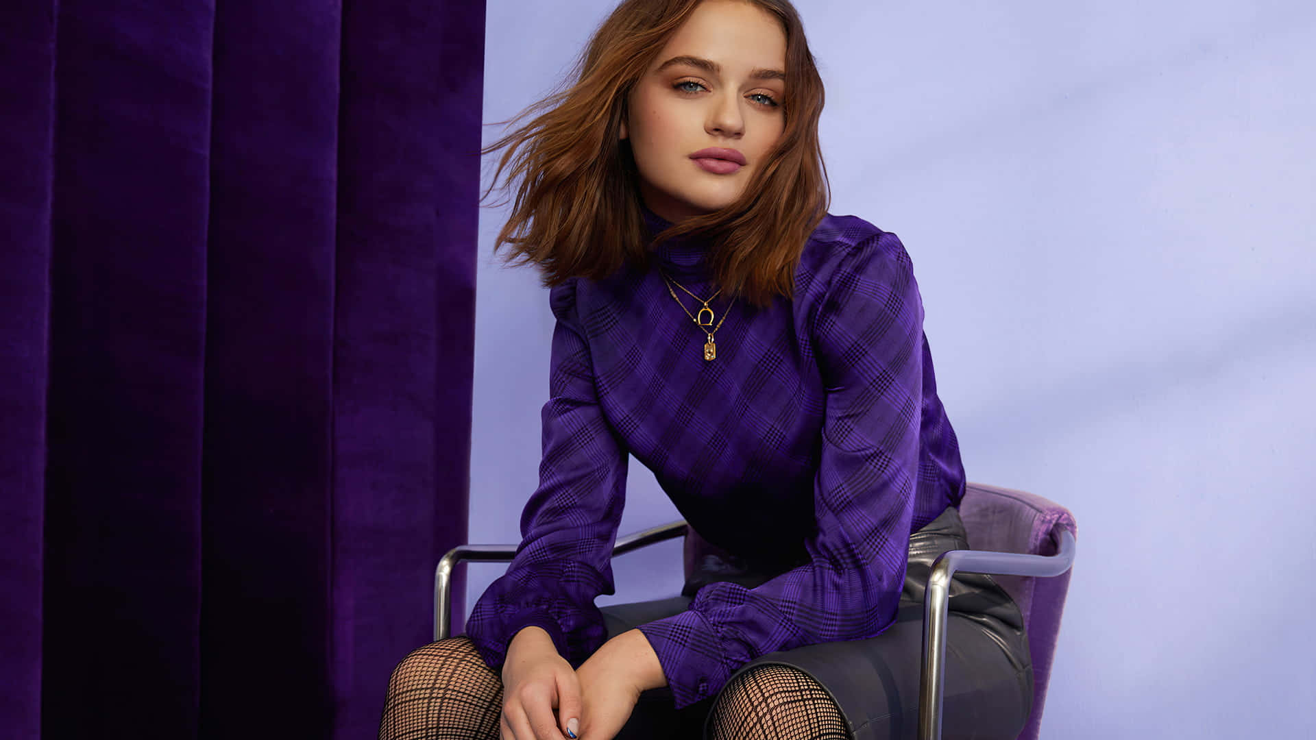 Flaunt your Style with a Purple Dress Wallpaper