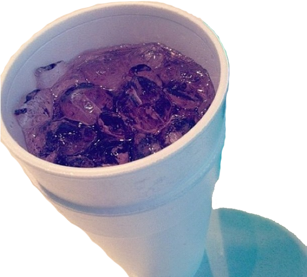 Purple Drinkin Styrofoam Cup PNG