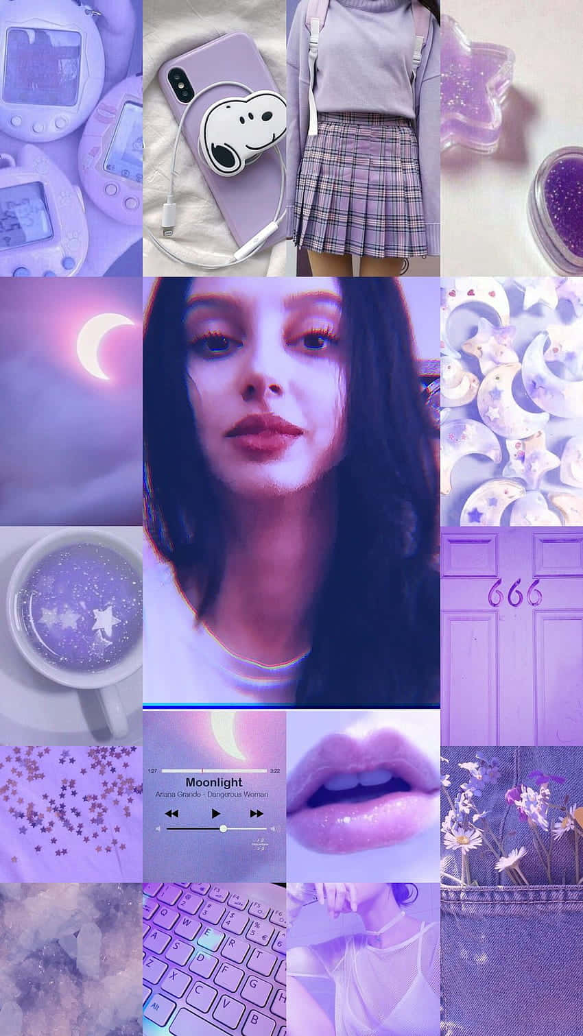 Purple E-girl Aesthetic Background